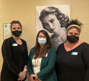 Spa employees welcoming