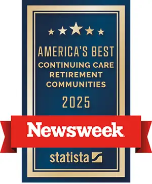 Newsweek_BCCR2025_Logo StoneRidge Mystic CT recognized among America's Best Continuing Care Retirement Communities 2025 by Newsweek